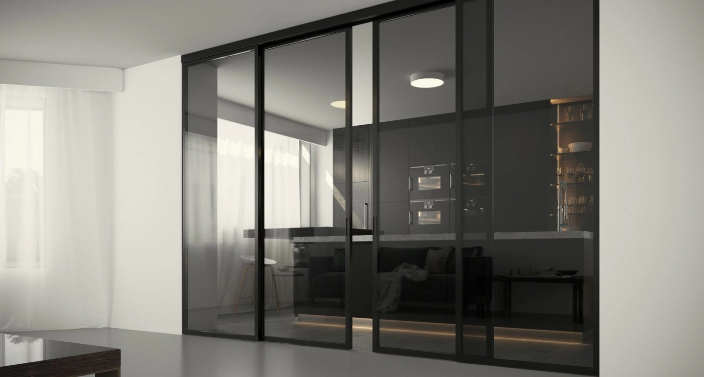 Раздвижные стеклянные двери